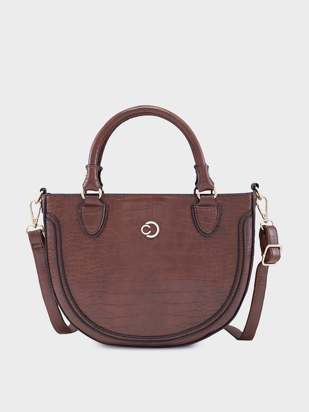 Caprese Nicole Satchel Small Brown