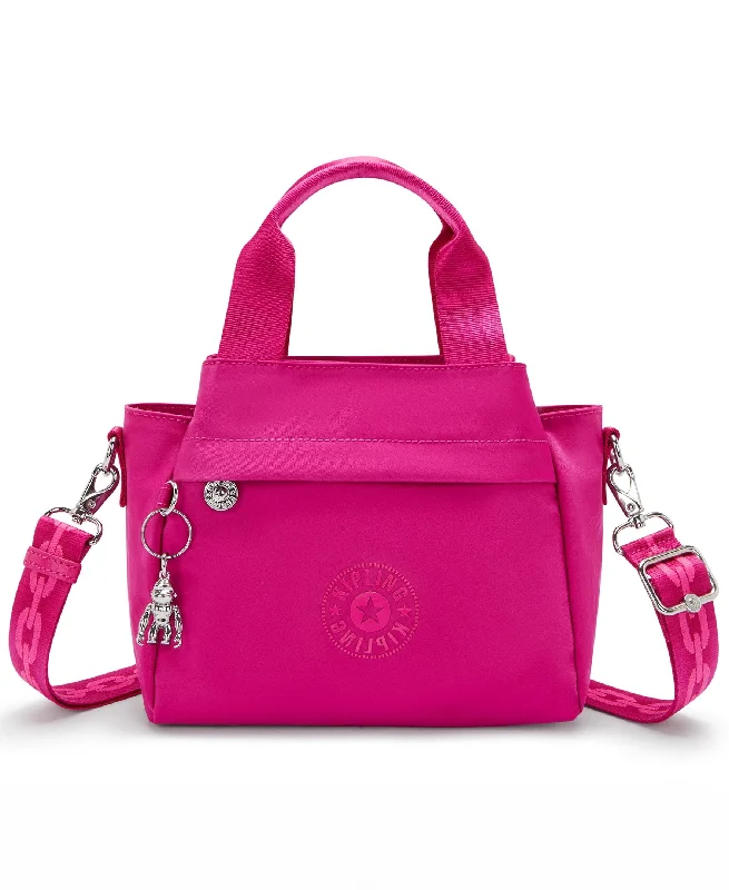 Kipling Cool Elysia Small Satin Shoulder Bag - Fuchsia Night