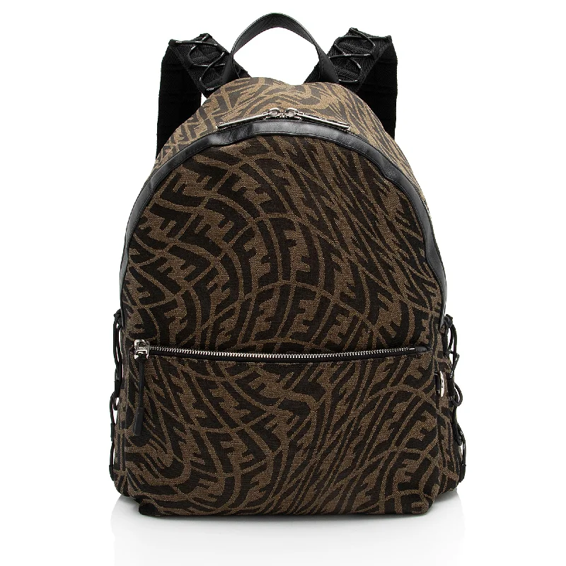 Fendi x Sara Coleman Canvas FF Vertigo Backpack