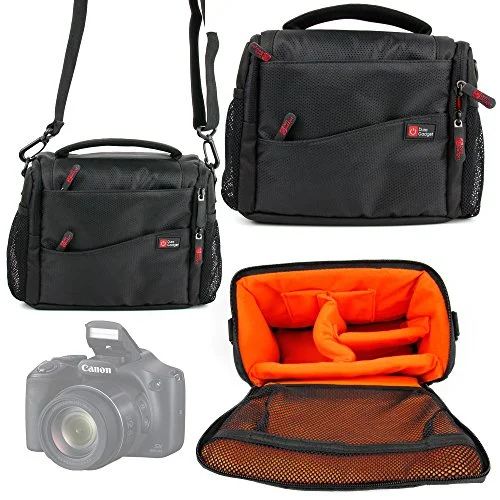 Duragadget Deluxe Quality, Shock-Absorbing & Water-Resistant Shoulder / Messenger Bag In Black &