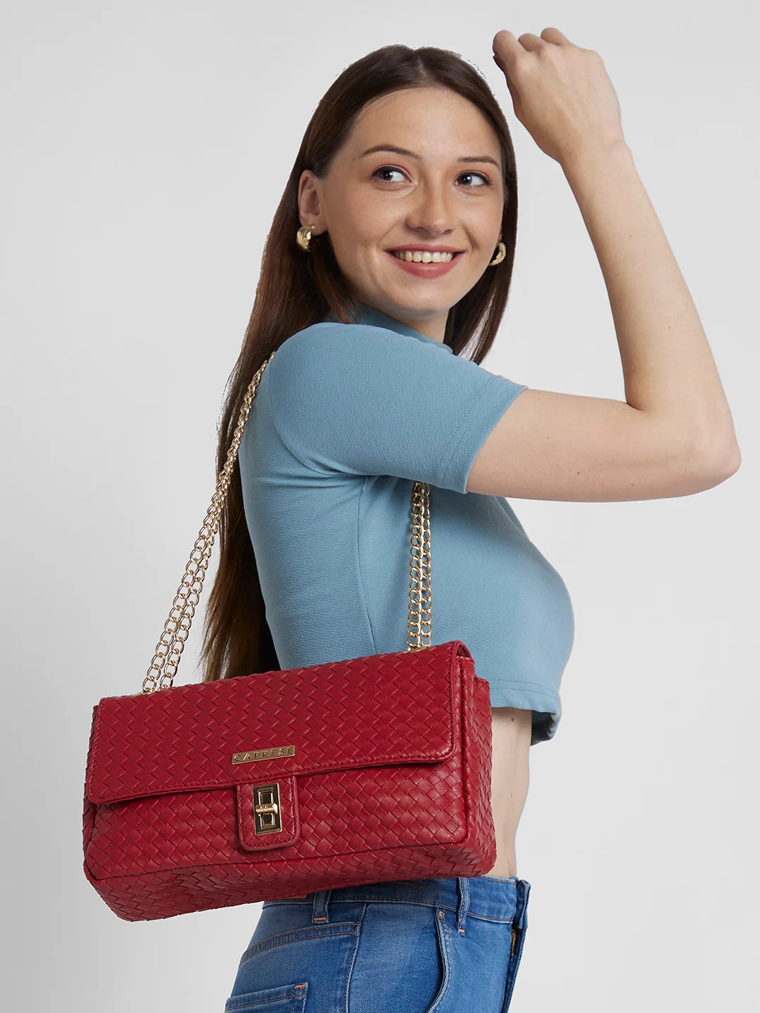 Caprese Darina Satchel Medium Red