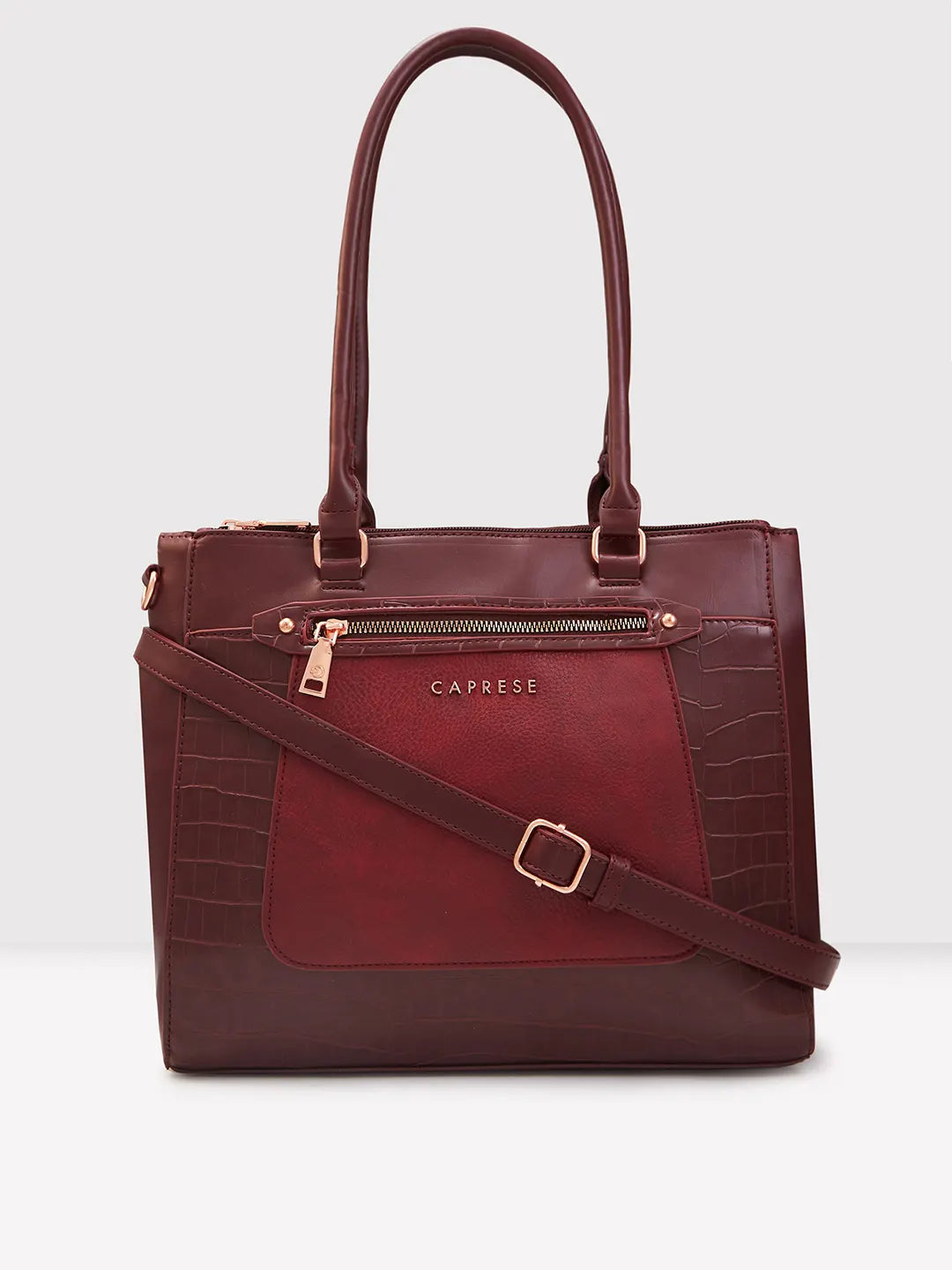 Caprese Gigi Satchel Large Bordeaux