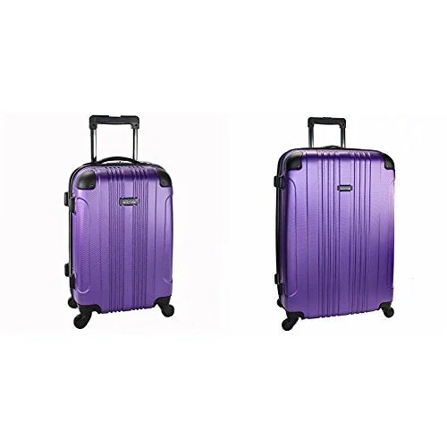 Kenneth Cole Reaction Out Of Bounds 4 Wheel Upright Two-Piece Set (20"/28"), Purple