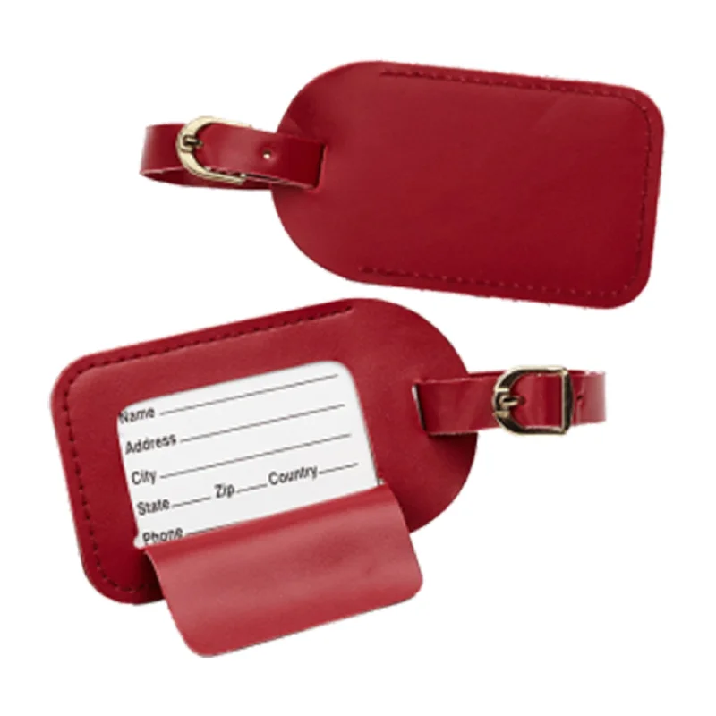 Travel Smart Deluxe Red Pvc Luggage Tags