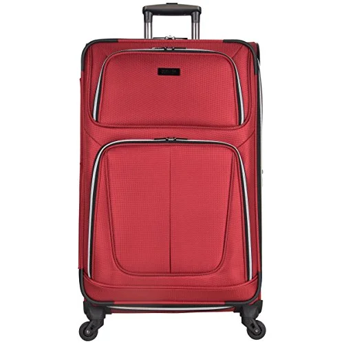 Kenneth Cole Reaction Lincoln Square 28" 1680D Polyester Expandable 4-Wheel Upright Pullman, Red