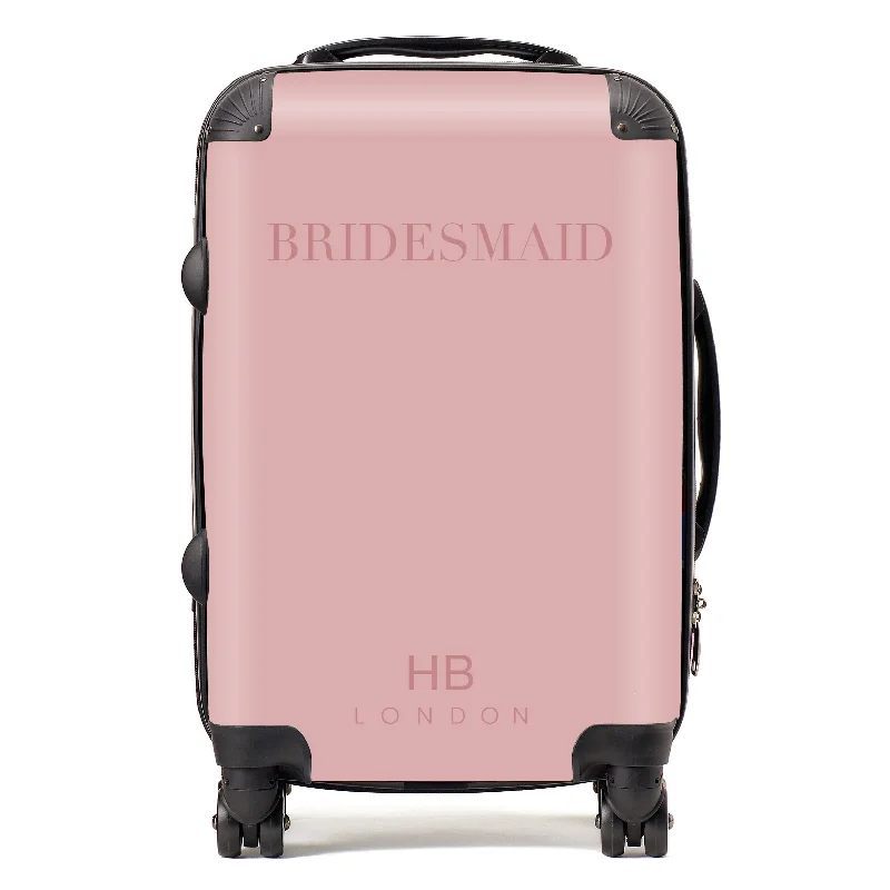 Personalised Dusky Pink BRIDESMAID Suitcase