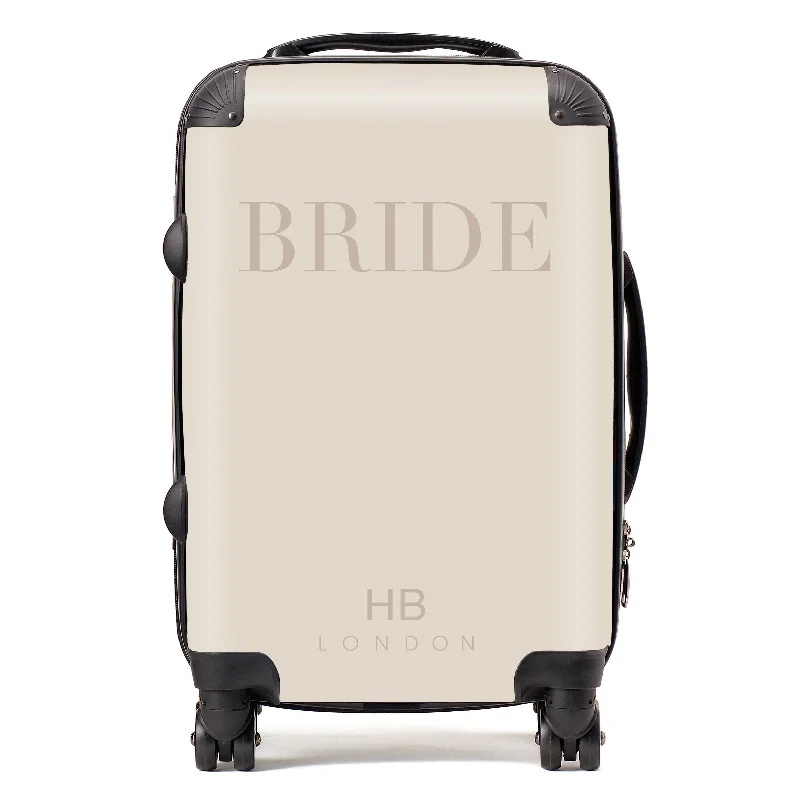 Personalised Champagne BRIDE Suitcase