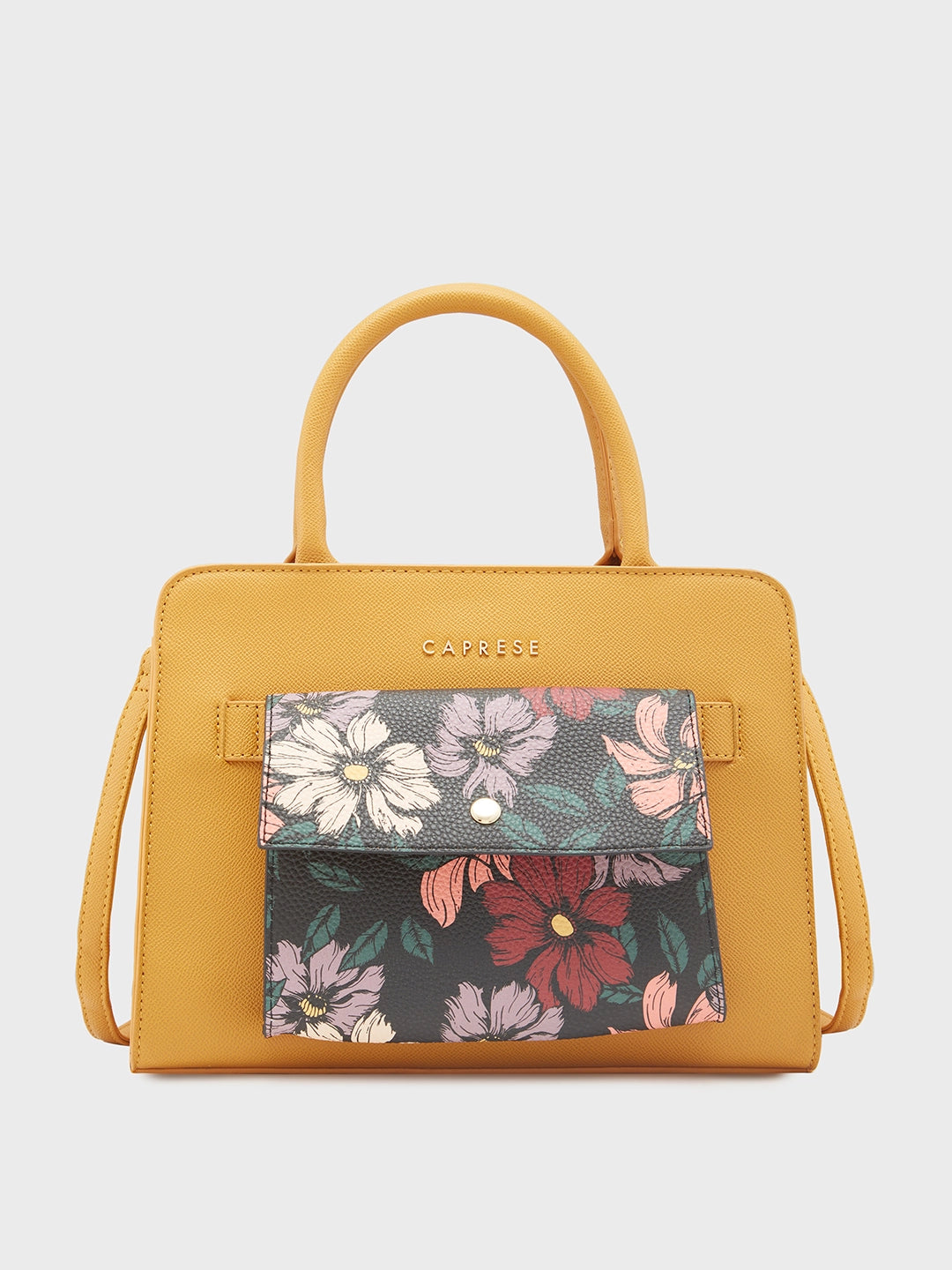 Caprese Daphne Satchel Medium Yellow