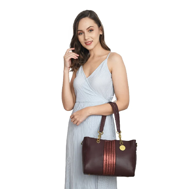 Caprese Samara Satchel Medium Maroon