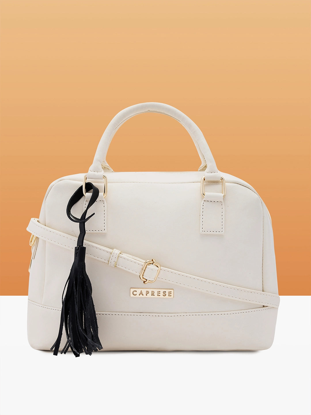 Caprese Jones Satchel Small Off White