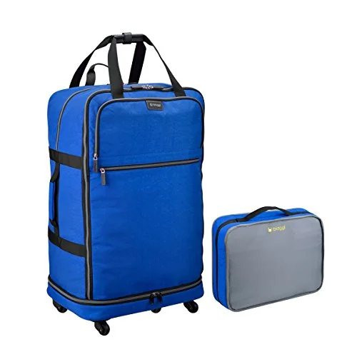 Biaggi Luggage Zipsak 31" Micro Fold Spinner Suitcase, Cobalt Blue