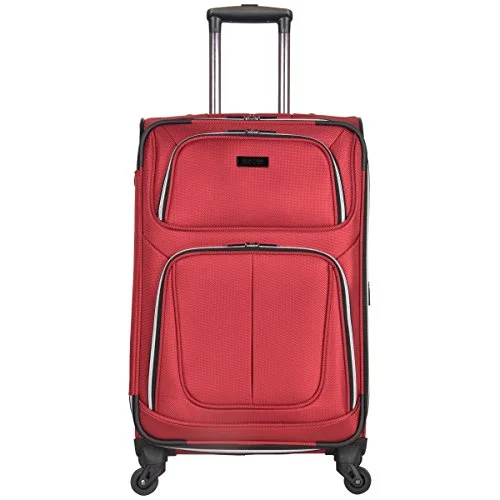 Kenneth Cole Reaction Lincoln Square 24" 1680D Polyester Expandable 4-Wheel Upright Pullman, Red