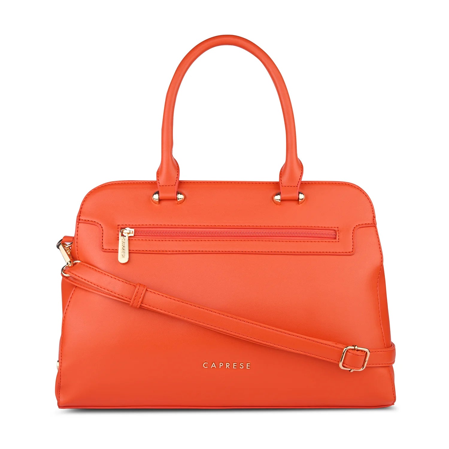 Caprese Kiara Satchel Large Orange