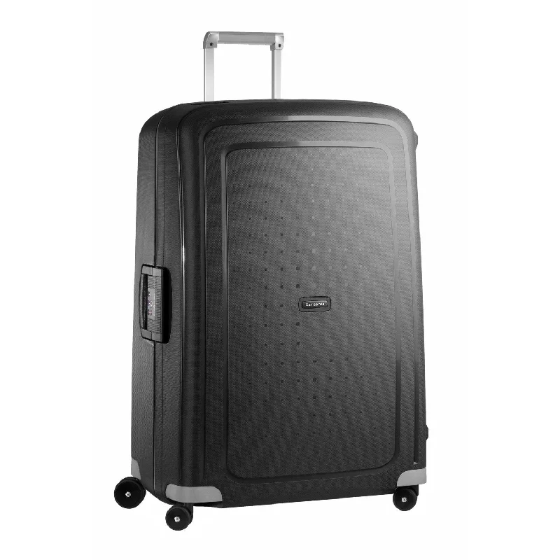 Samsonite S'Cure Hardside Luggage, Black, Checked-Large