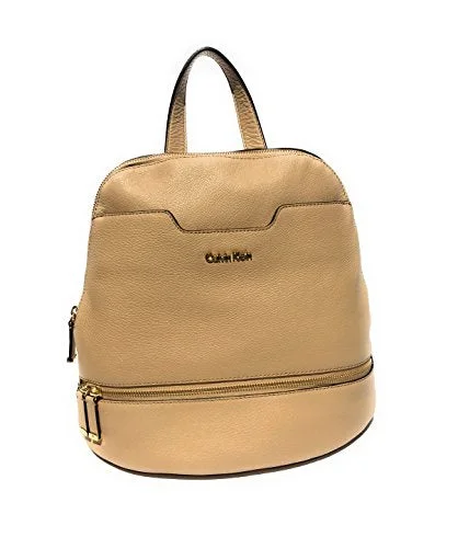 Calvin Klein Women'S My Corner Leather Backpack, Nude