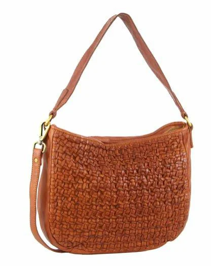 Pierre Cardin Woven Leather Crossbody Bag PC3306