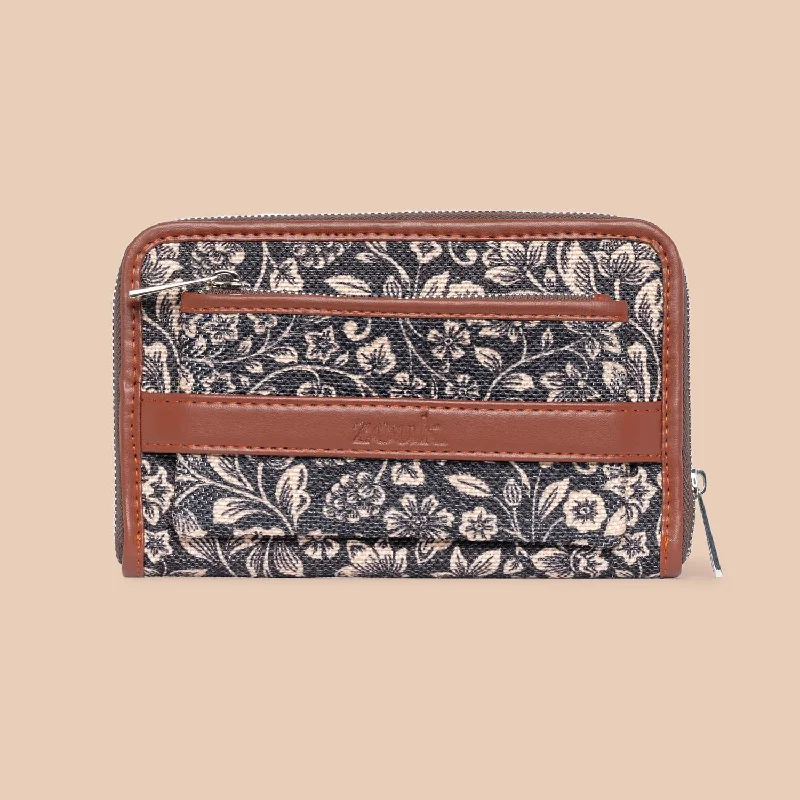 FloMotif Classic Zipper Metal Wallet