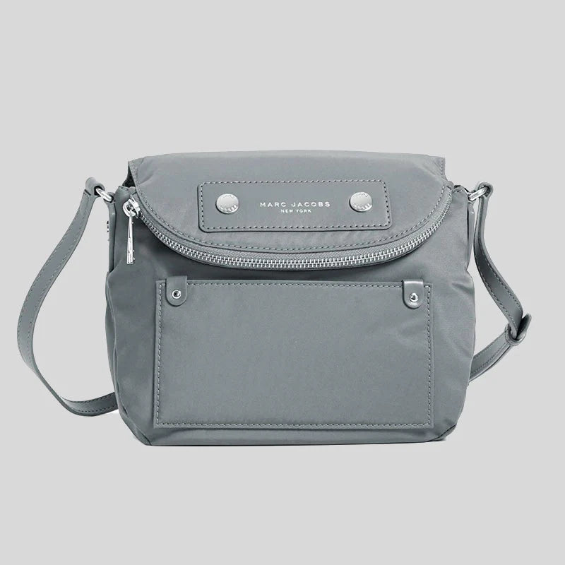 MARC JACOBS Preppy Nylon Mini Natasha Crossbody Bag Rock Grey RS-M0012909