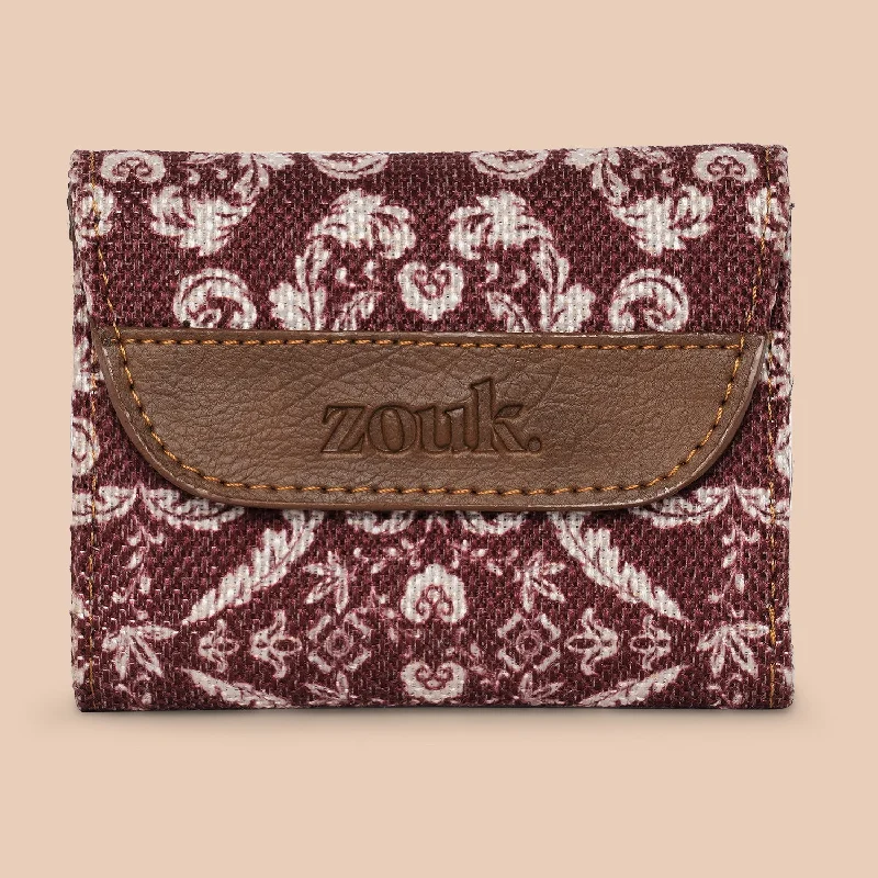 Falaknuma Brown Jaali Trifold Wallet