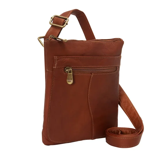 David King & Co. 598 Leather Slender Shoulder Bag- $75