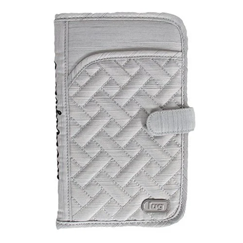 Lug Women'S Tandem Wallet, Brushed Silver