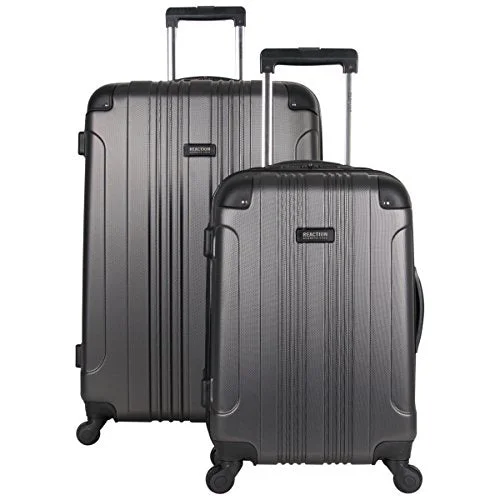 Kenneth Cole Reaction Out Of Bounds Abs 4-Wheel Luggage 2-Piece Set 20" And 28" Sizes, Charcoal